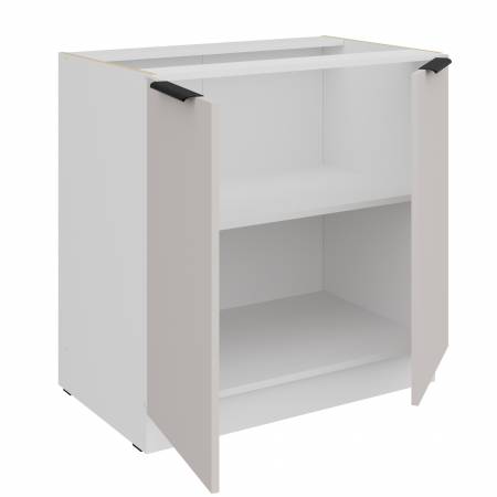Szafka kuchenna dolna 80 cm kaszmir + biały CAROL 80 D 2F BB